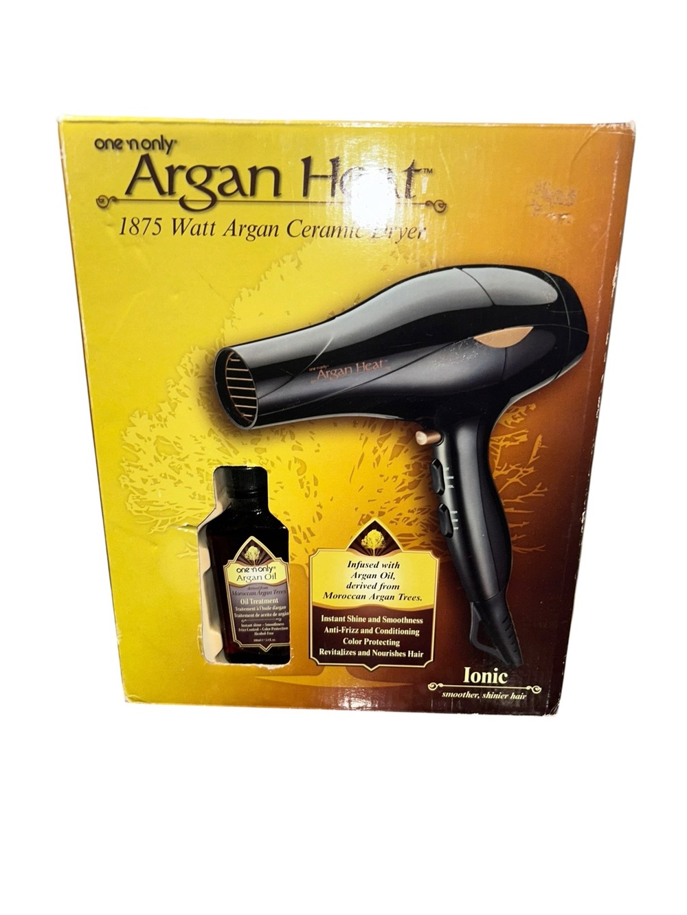 One ‘N Only Argan Heat 1875 Watt Argan Ceramic Air Dryer – NEW with Box